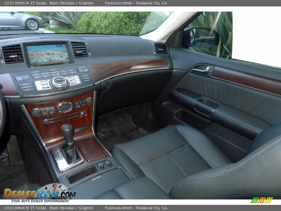 2010 Infiniti M 35 Sedan Black Obsidian / Graphite Photo #12