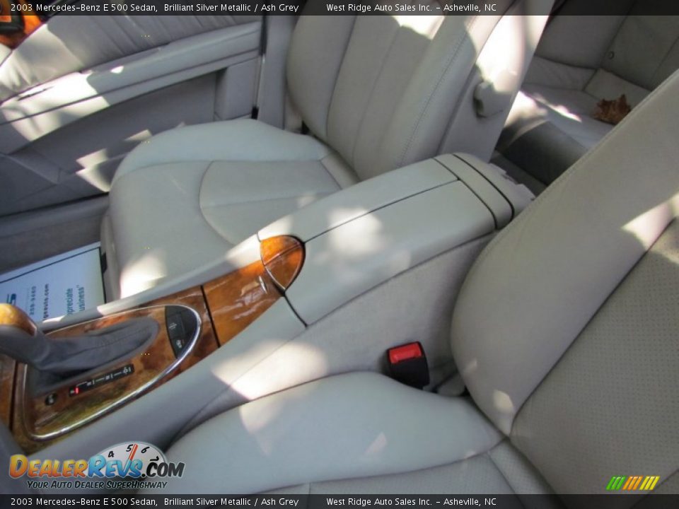 2003 Mercedes-Benz E 500 Sedan Brilliant Silver Metallic / Ash Grey Photo #36
