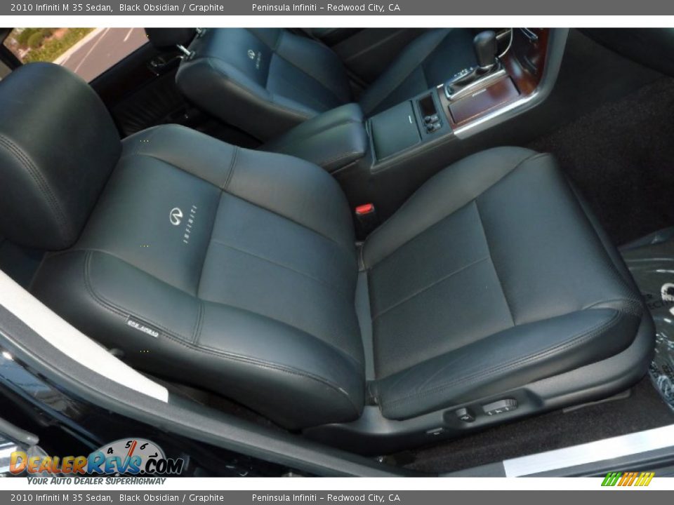 2010 Infiniti M 35 Sedan Black Obsidian / Graphite Photo #13