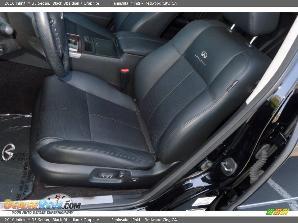 2010 Infiniti M 35 Sedan Black Obsidian / Graphite Photo #15