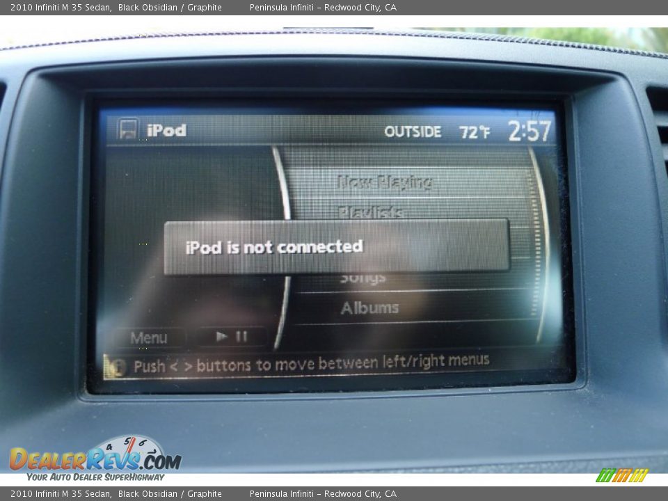 2010 Infiniti M 35 Sedan Black Obsidian / Graphite Photo #21