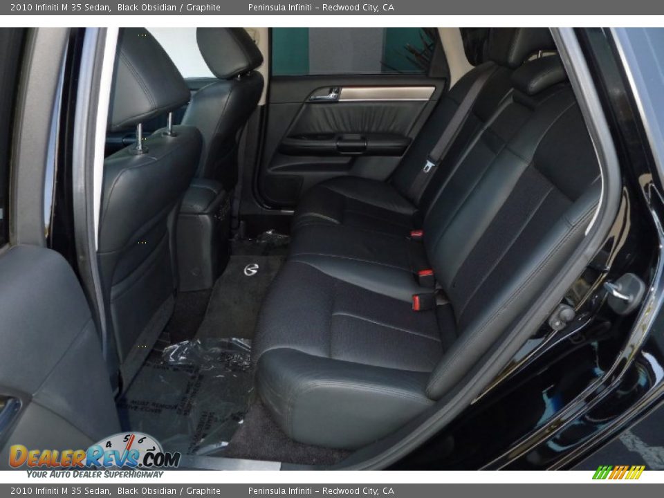 2010 Infiniti M 35 Sedan Black Obsidian / Graphite Photo #24