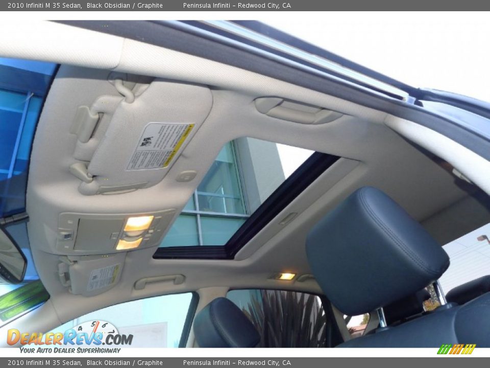 2010 Infiniti M 35 Sedan Black Obsidian / Graphite Photo #28