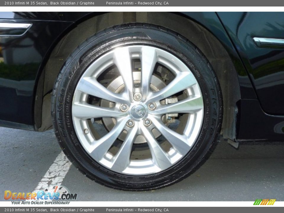 2010 Infiniti M 35 Sedan Black Obsidian / Graphite Photo #31
