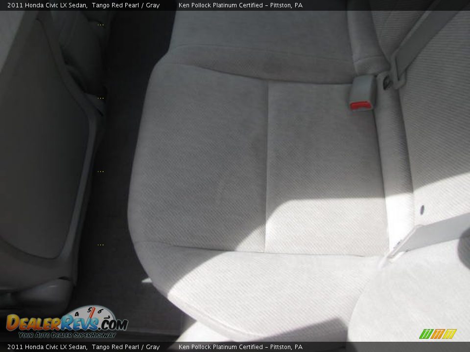 2011 Honda Civic LX Sedan Tango Red Pearl / Gray Photo #22