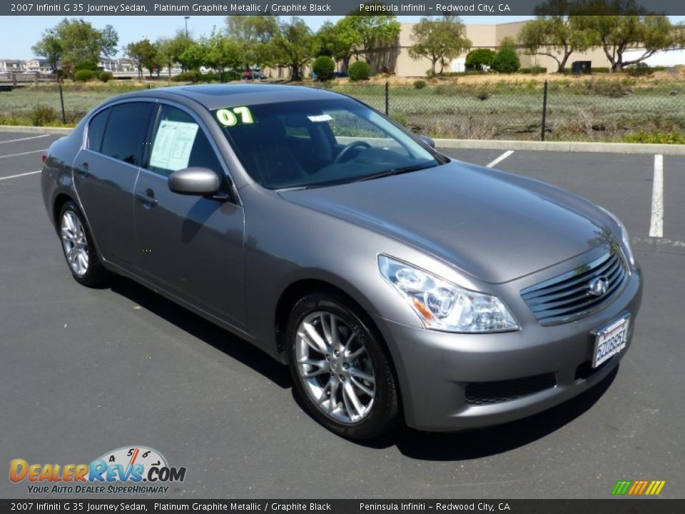 2007 Infiniti G 35 Journey Sedan Platinum Graphite Metallic / Graphite Black Photo #1