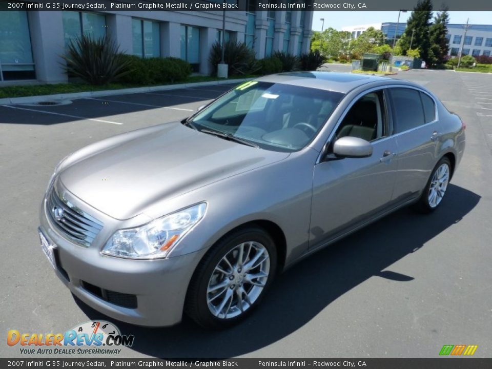 2007 Infiniti G 35 Journey Sedan Platinum Graphite Metallic / Graphite Black Photo #3