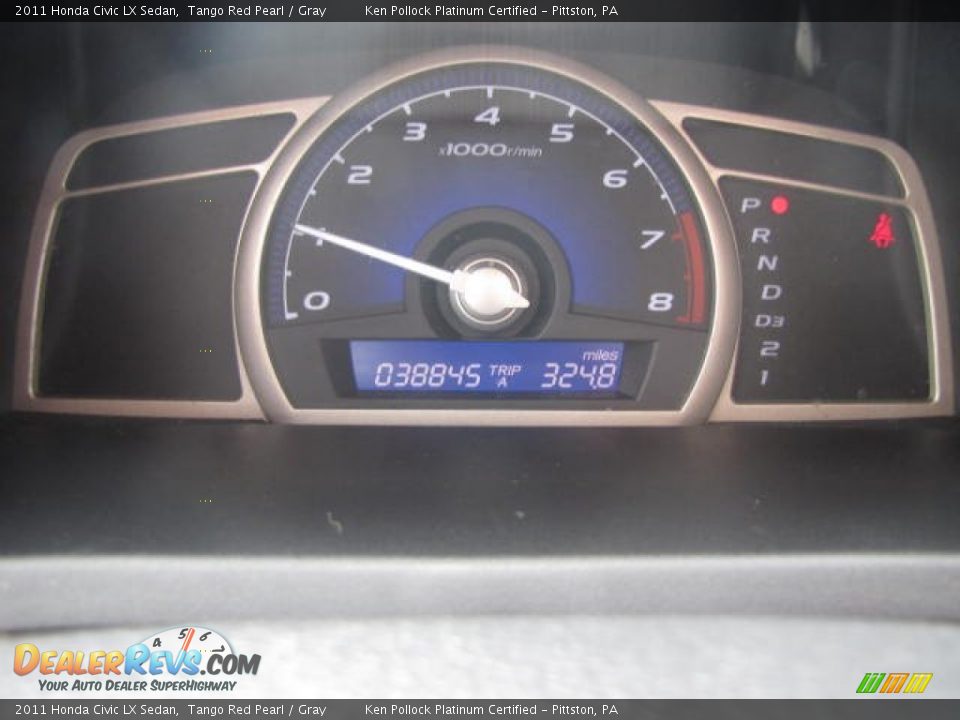 2011 Honda Civic LX Sedan Tango Red Pearl / Gray Photo #32
