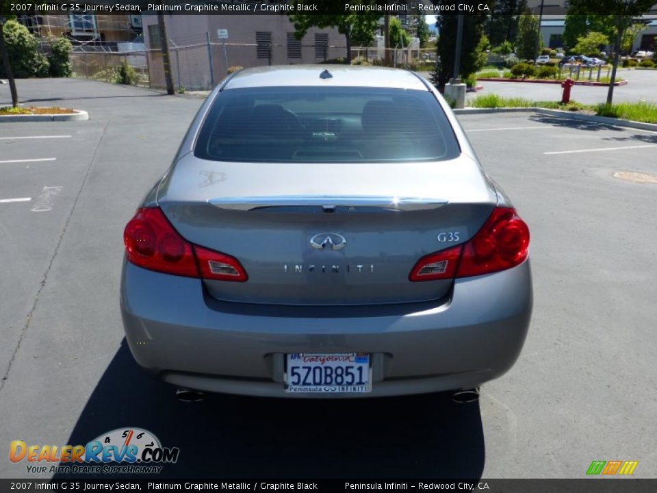 2007 Infiniti G 35 Journey Sedan Platinum Graphite Metallic / Graphite Black Photo #5