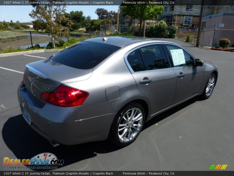 2007 Infiniti G 35 Journey Sedan Platinum Graphite Metallic / Graphite Black Photo #6