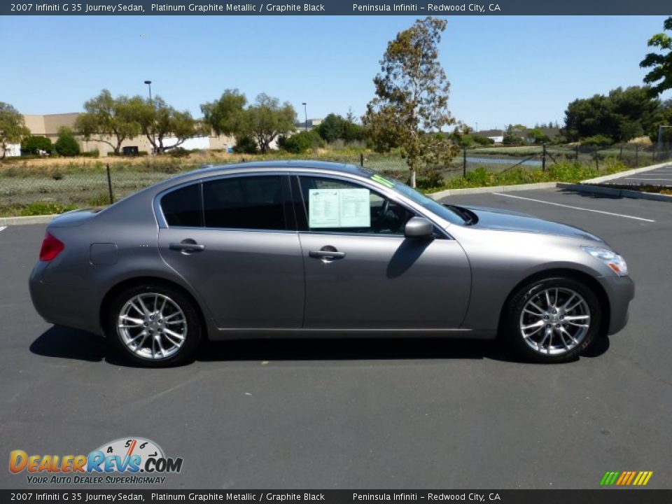2007 Infiniti G 35 Journey Sedan Platinum Graphite Metallic / Graphite Black Photo #7