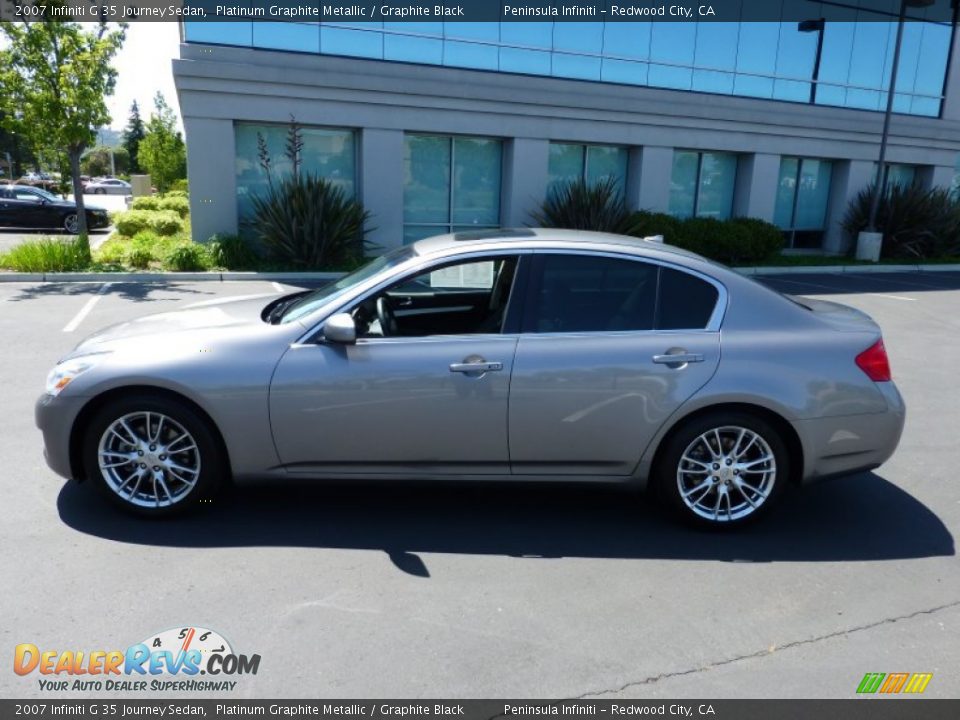 2007 Infiniti G 35 Journey Sedan Platinum Graphite Metallic / Graphite Black Photo #8
