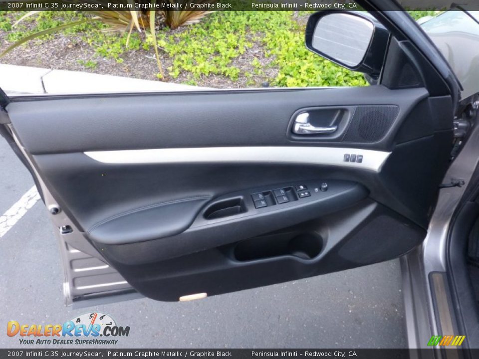 2007 Infiniti G 35 Journey Sedan Platinum Graphite Metallic / Graphite Black Photo #13