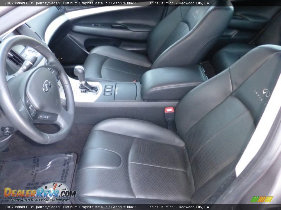 2007 Infiniti G 35 Journey Sedan Platinum Graphite Metallic / Graphite Black Photo #14