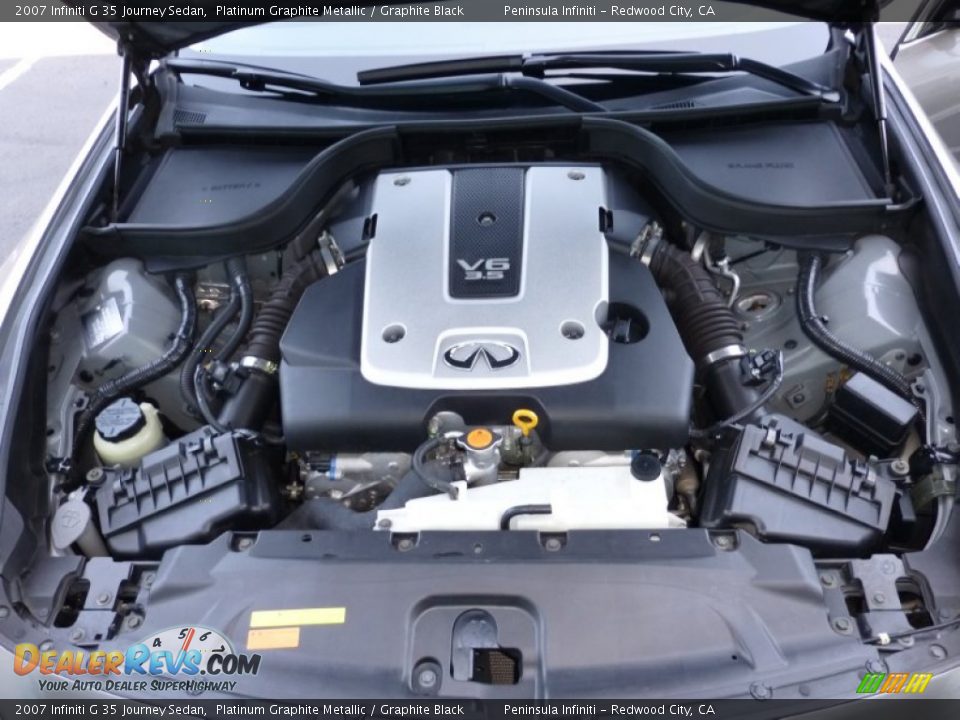 2007 Infiniti G 35 Journey Sedan Platinum Graphite Metallic / Graphite Black Photo #23