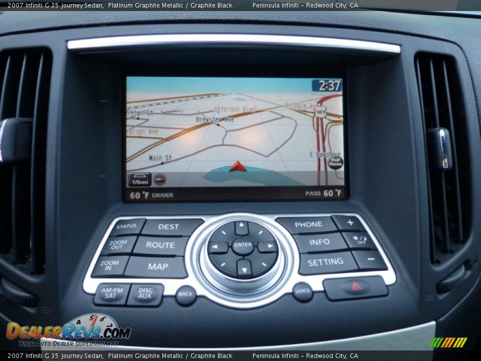 2007 Infiniti G 35 Journey Sedan Platinum Graphite Metallic / Graphite Black Photo #26
