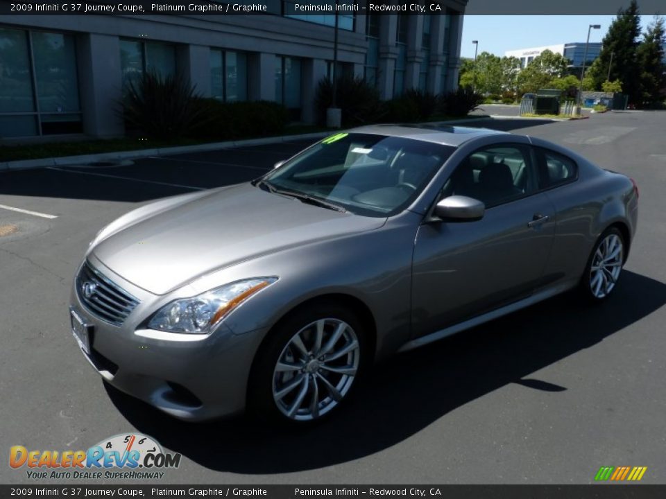 2009 Infiniti G 37 Journey Coupe Platinum Graphite / Graphite Photo #3