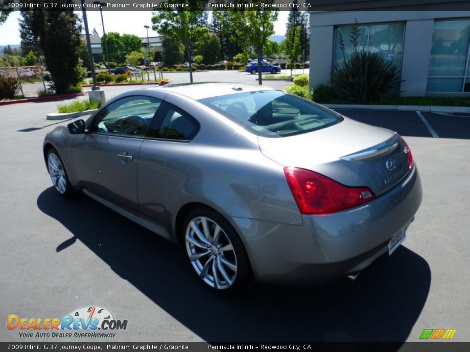 2009 Infiniti G 37 Journey Coupe Platinum Graphite / Graphite Photo #4