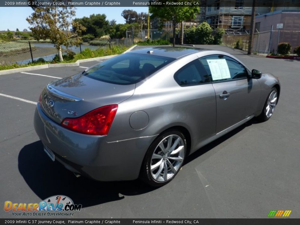 2009 Infiniti G 37 Journey Coupe Platinum Graphite / Graphite Photo #6