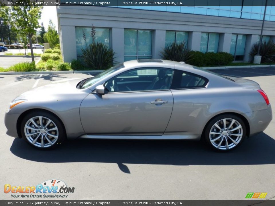 2009 Infiniti G 37 Journey Coupe Platinum Graphite / Graphite Photo #8