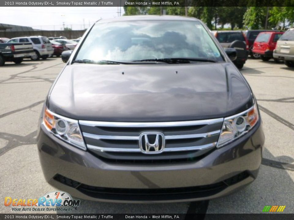 2013 Honda Odyssey EX-L Smokey Topaz Metallic / Truffle Photo #8