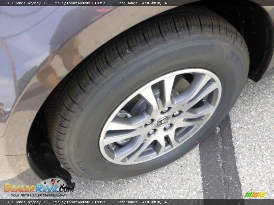 2013 Honda Odyssey EX-L Smokey Topaz Metallic / Truffle Photo #9
