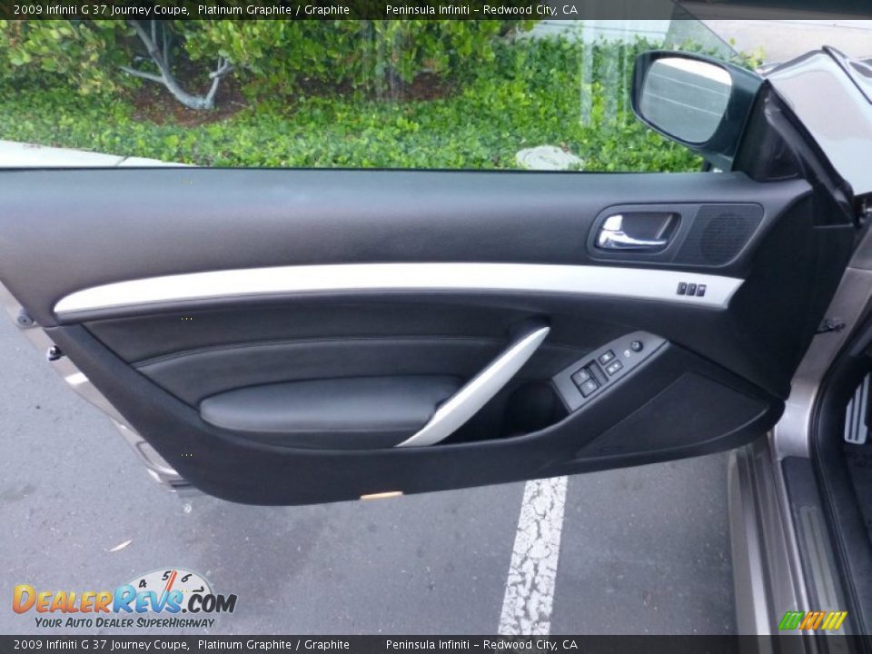 2009 Infiniti G 37 Journey Coupe Platinum Graphite / Graphite Photo #11