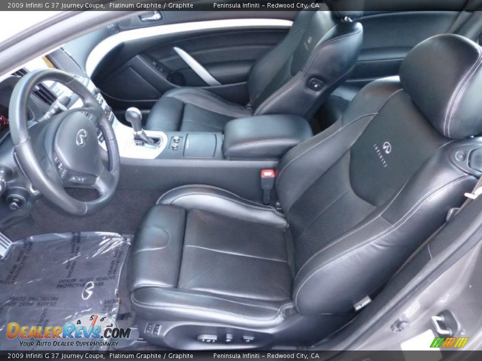 2009 Infiniti G 37 Journey Coupe Platinum Graphite / Graphite Photo #12