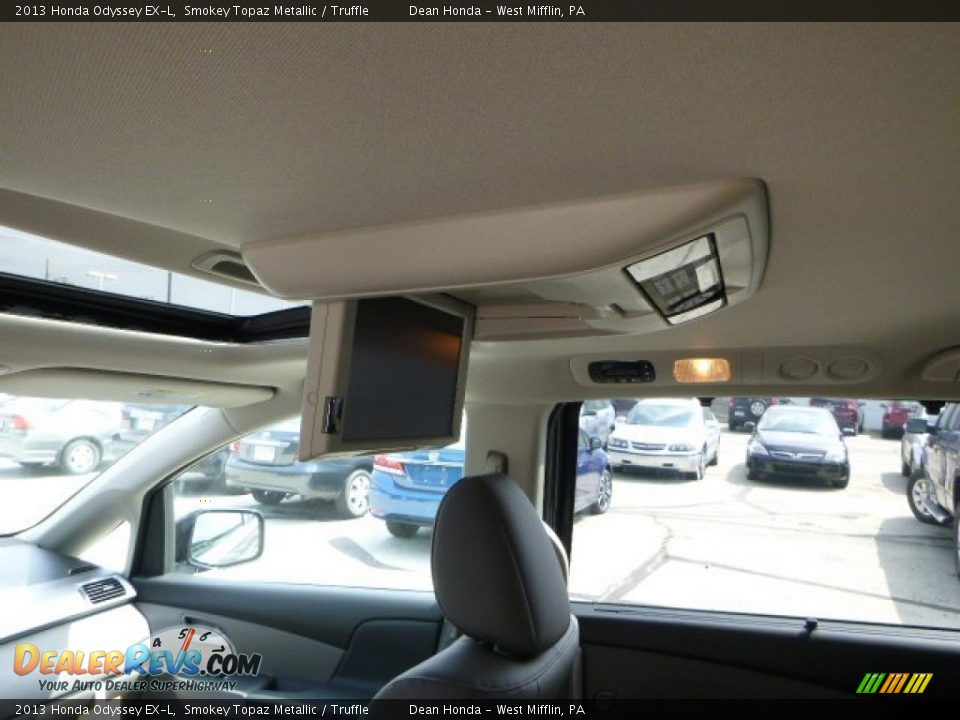 2013 Honda Odyssey EX-L Smokey Topaz Metallic / Truffle Photo #14