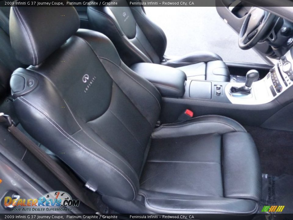 2009 Infiniti G 37 Journey Coupe Platinum Graphite / Graphite Photo #16