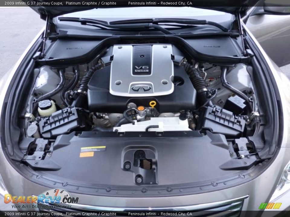 2009 Infiniti G 37 Journey Coupe Platinum Graphite / Graphite Photo #17