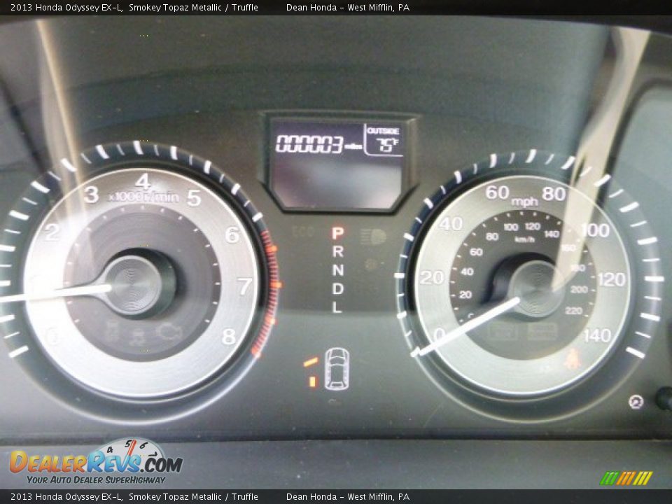 2013 Honda Odyssey EX-L Smokey Topaz Metallic / Truffle Photo #19