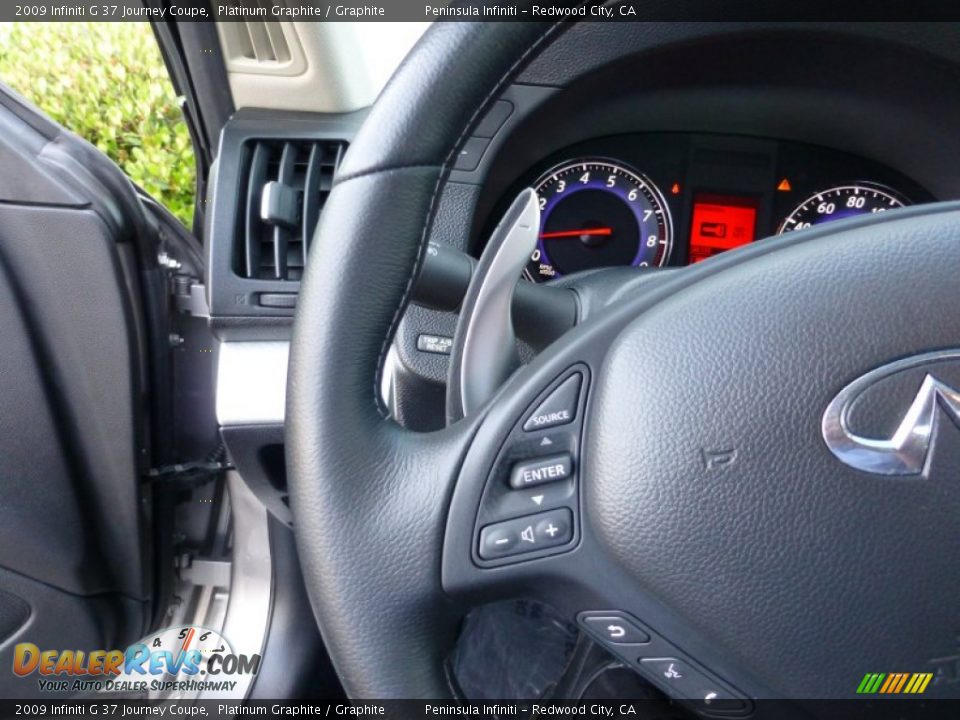 2009 Infiniti G 37 Journey Coupe Platinum Graphite / Graphite Photo #19