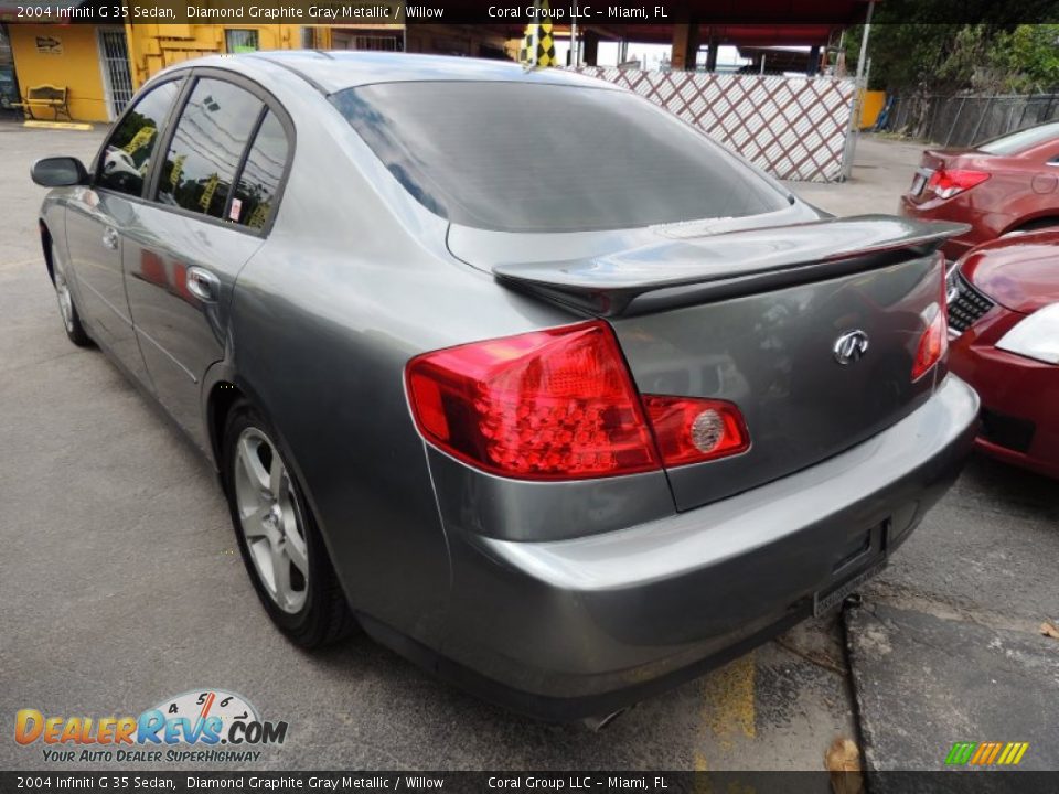 2004 Infiniti G 35 Sedan Diamond Graphite Gray Metallic / Willow Photo #4