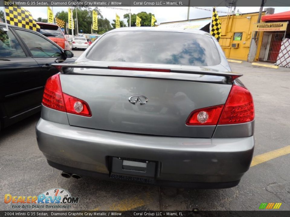 2004 Infiniti G 35 Sedan Diamond Graphite Gray Metallic / Willow Photo #5