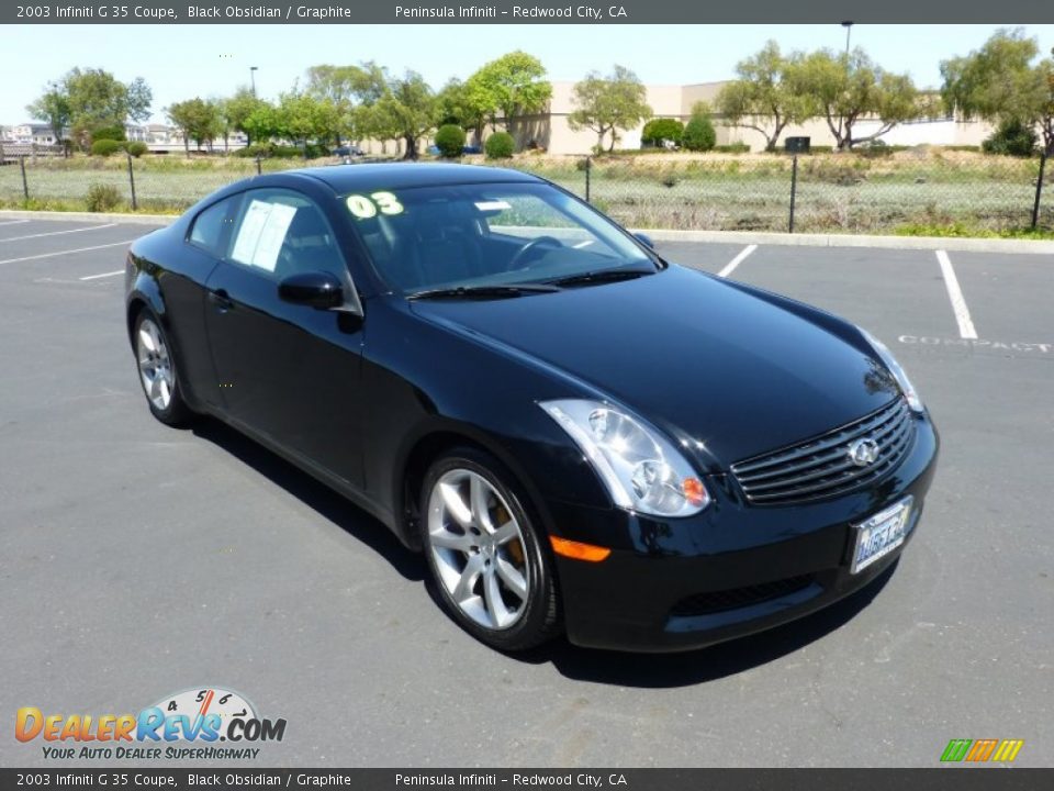2003 Infiniti G 35 Coupe Black Obsidian / Graphite Photo #1