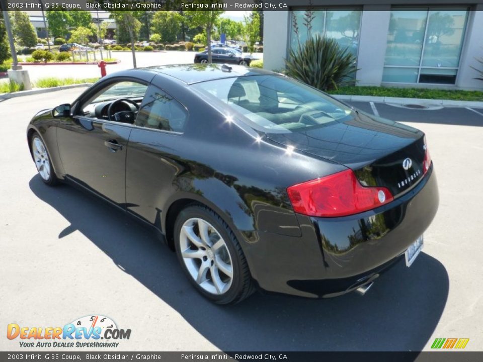 2003 Infiniti G 35 Coupe Black Obsidian / Graphite Photo #4