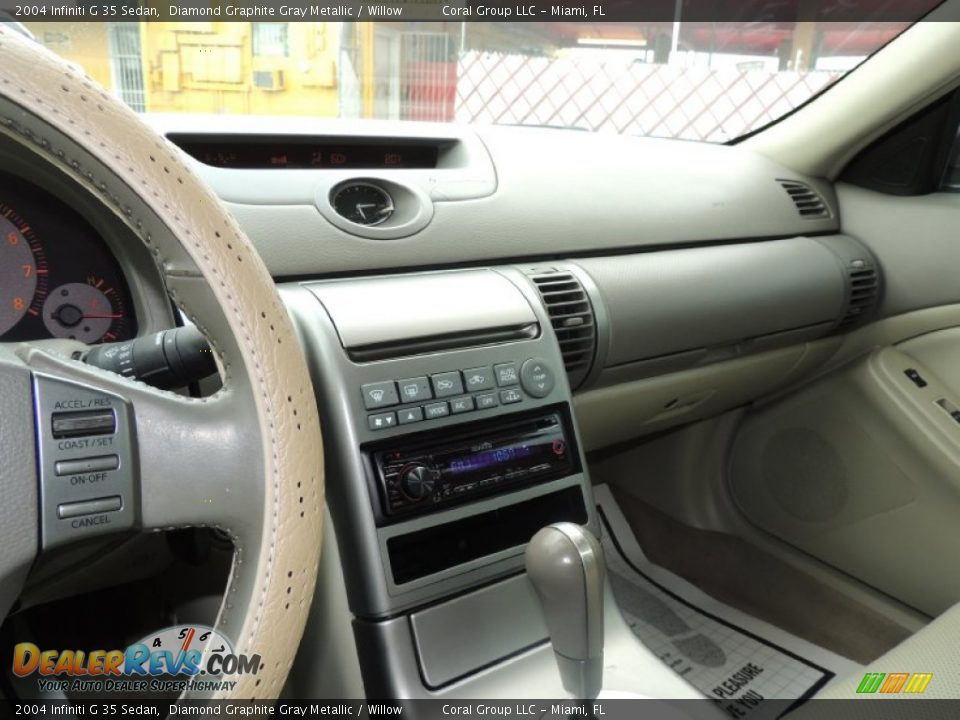 2004 Infiniti G 35 Sedan Diamond Graphite Gray Metallic / Willow Photo #10