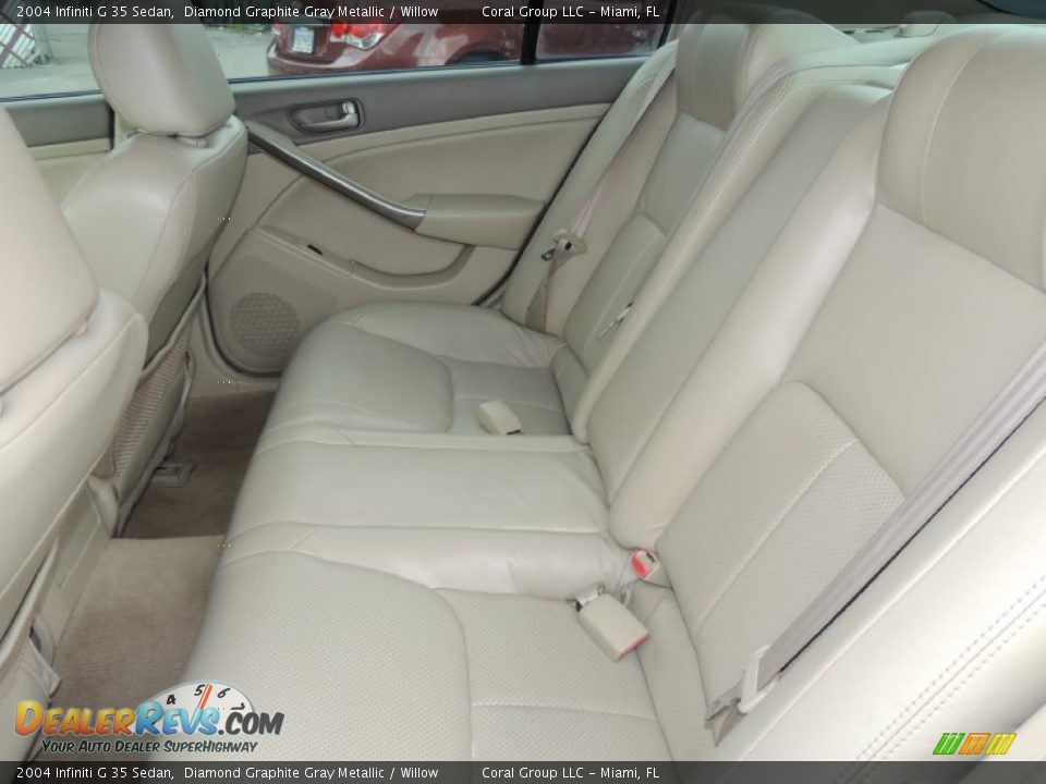 2004 Infiniti G 35 Sedan Diamond Graphite Gray Metallic / Willow Photo #11