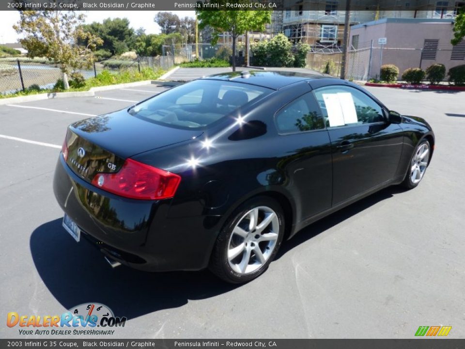 2003 Infiniti G 35 Coupe Black Obsidian / Graphite Photo #6