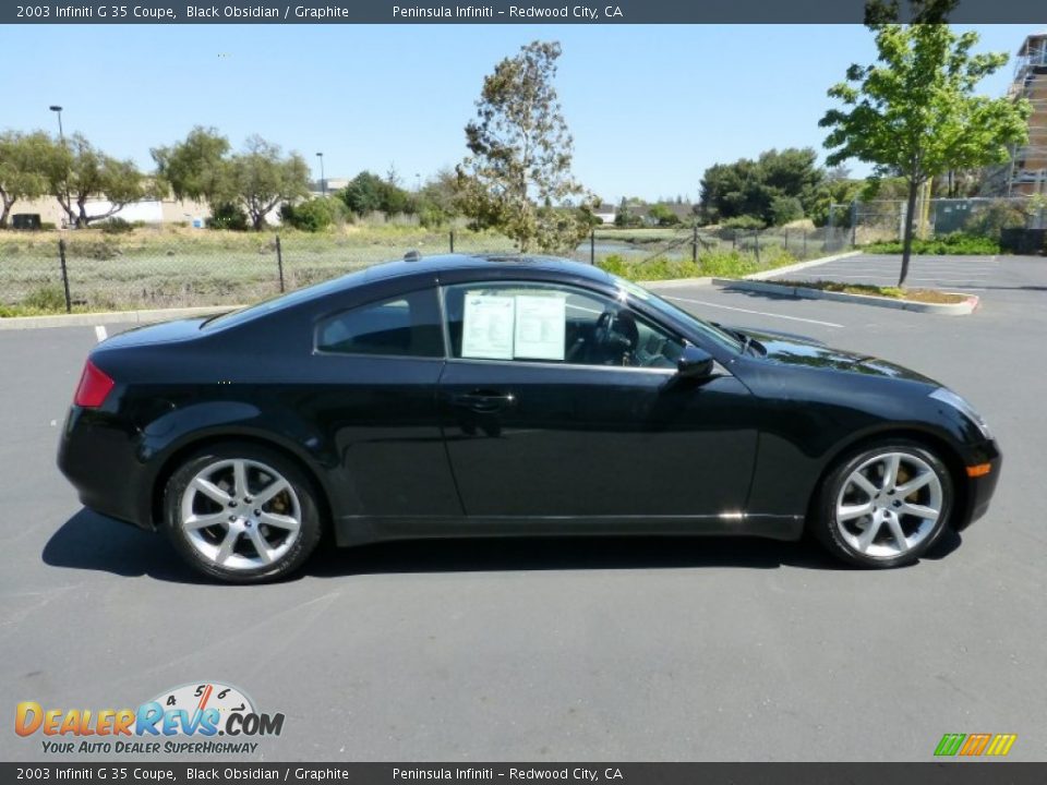 2003 Infiniti G 35 Coupe Black Obsidian / Graphite Photo #7