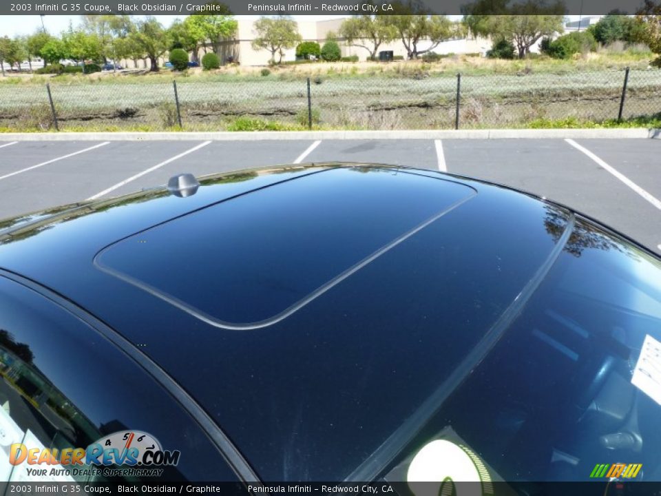 2003 Infiniti G 35 Coupe Black Obsidian / Graphite Photo #9