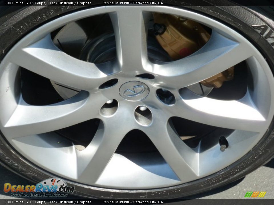2003 Infiniti G 35 Coupe Black Obsidian / Graphite Photo #10