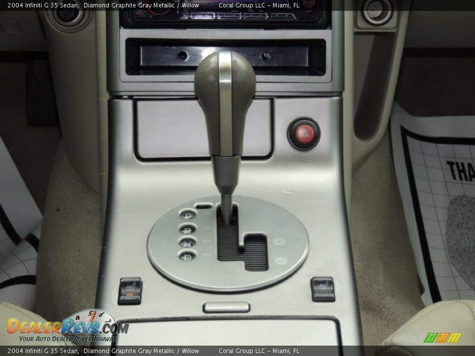 2004 Infiniti G 35 Sedan Diamond Graphite Gray Metallic / Willow Photo #17
