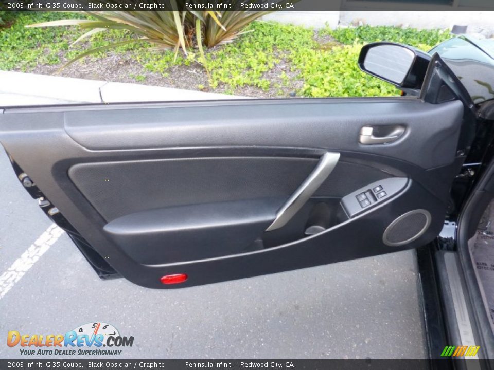2003 Infiniti G 35 Coupe Black Obsidian / Graphite Photo #12