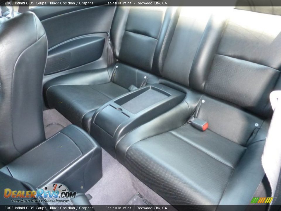 2003 Infiniti G 35 Coupe Black Obsidian / Graphite Photo #14