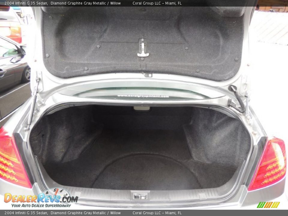 2004 Infiniti G 35 Sedan Diamond Graphite Gray Metallic / Willow Photo #19