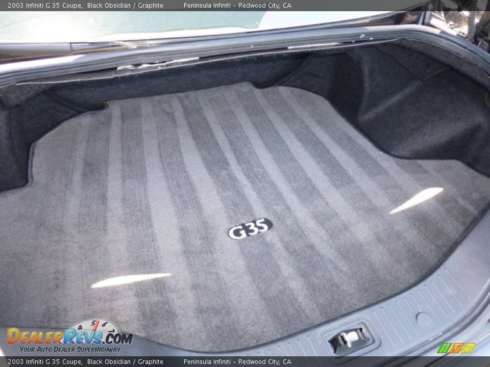 2003 Infiniti G 35 Coupe Black Obsidian / Graphite Photo #15