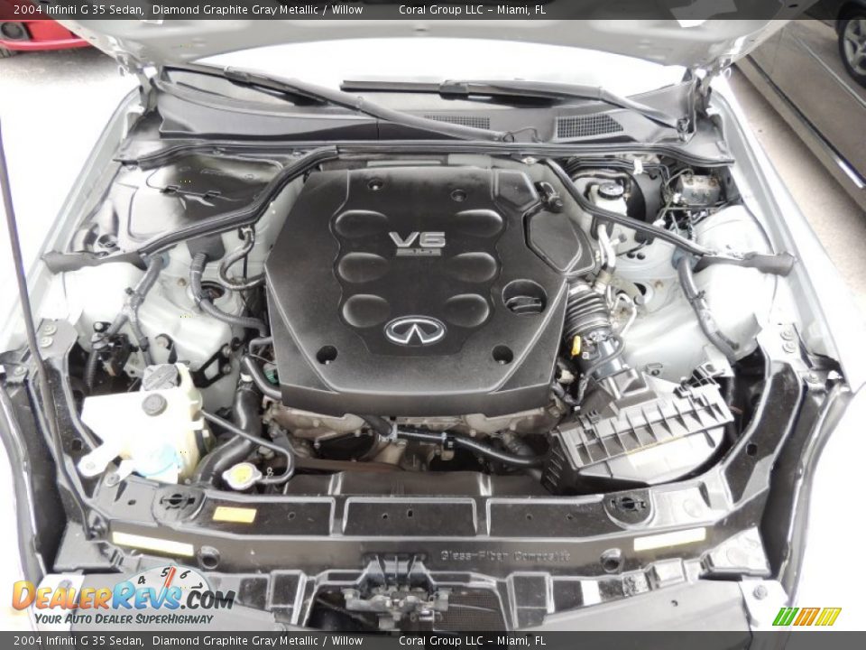 2004 Infiniti G 35 Sedan Diamond Graphite Gray Metallic / Willow Photo #20