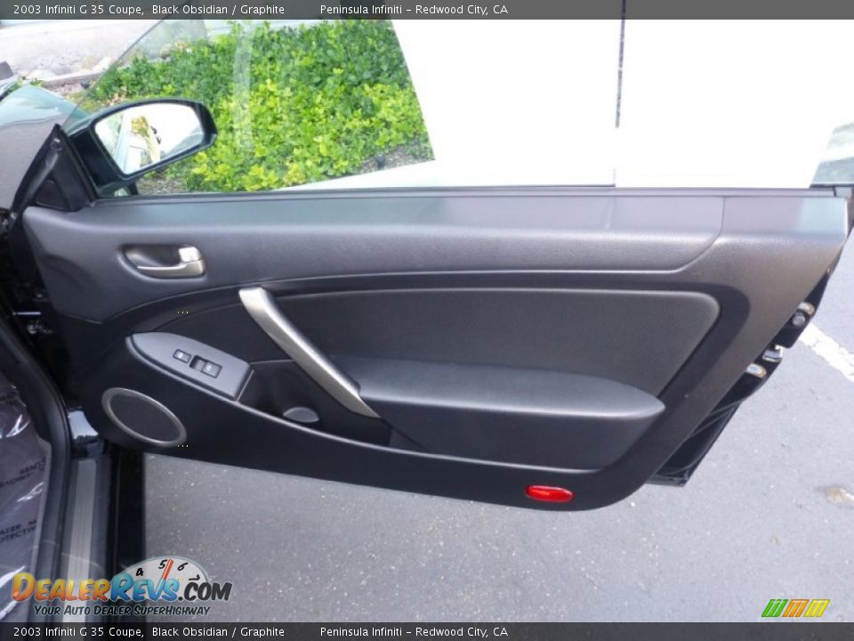 2003 Infiniti G 35 Coupe Black Obsidian / Graphite Photo #16